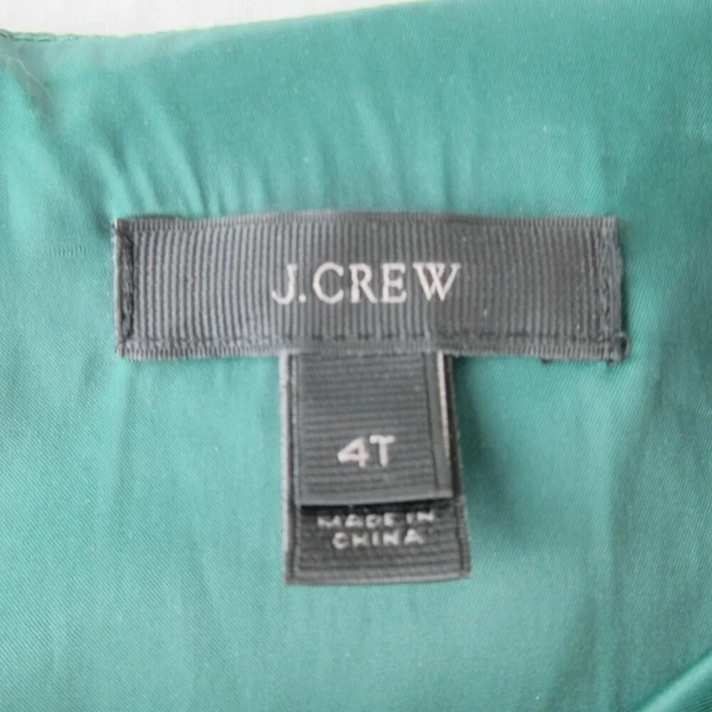 J. Crew Resume Dress Size 4 Tall Solid Emerald Green Wool Sheath